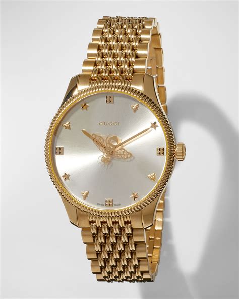 gucci watch bee gold|guccie bee watch collection.